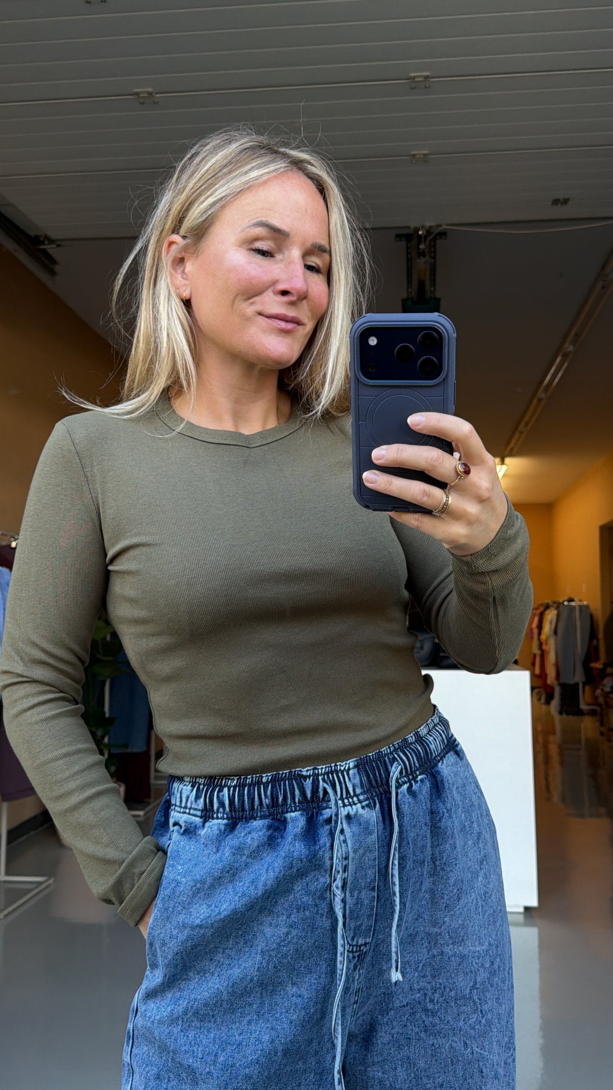 Kaat - groene longsleeve
