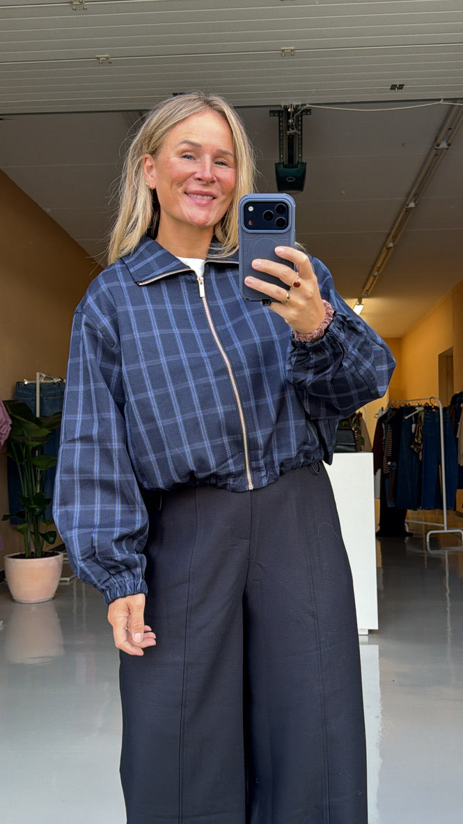 Jess - ruiten jasje blauw
