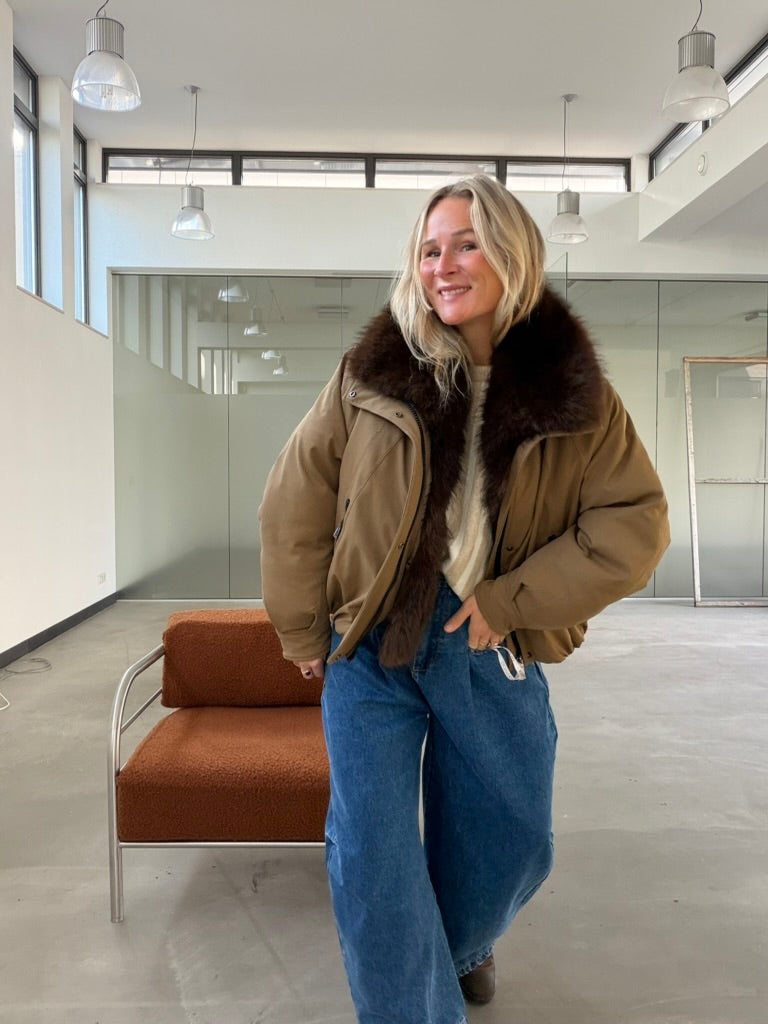 Belina - winterjas met bontje