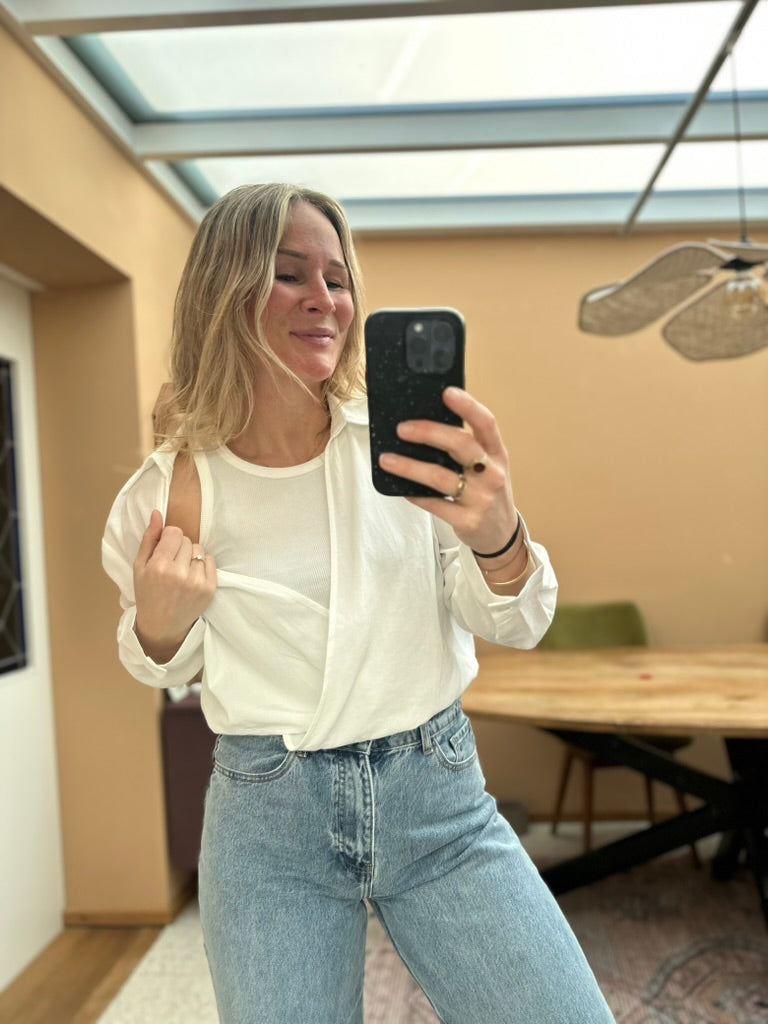 Dounya - witte blouse met topje