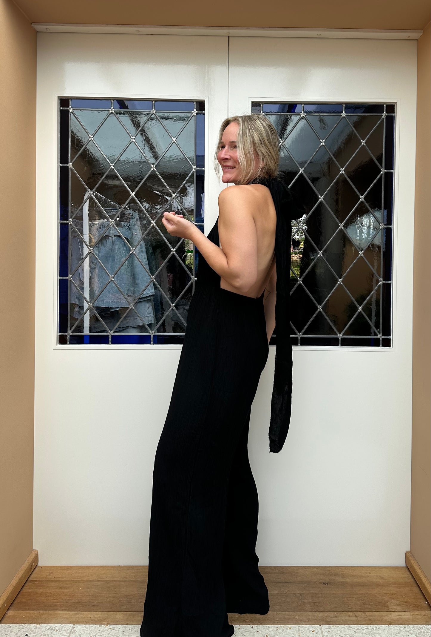 Farou - jumpsuit zwart