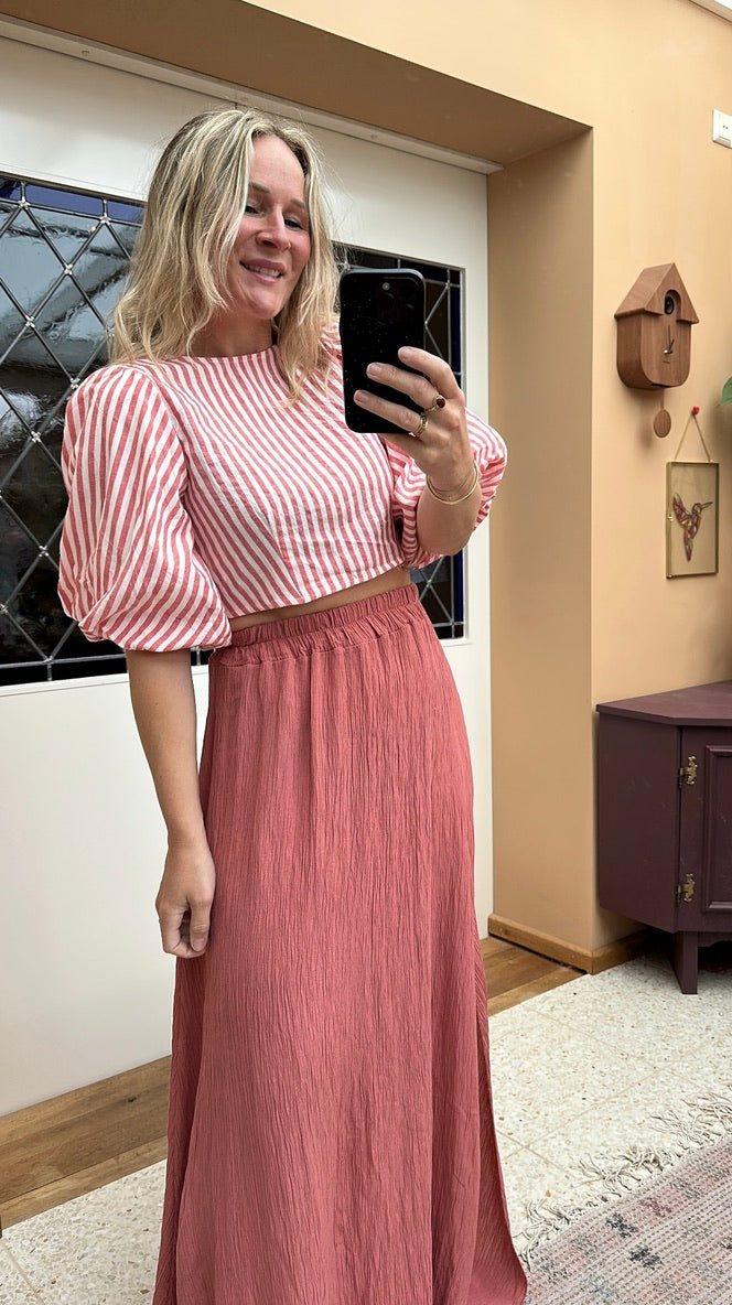Fab - top en rok combinatie roze