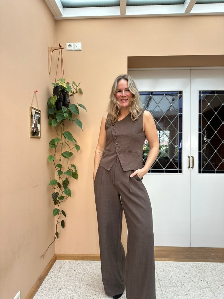 Great - taupe pantalon