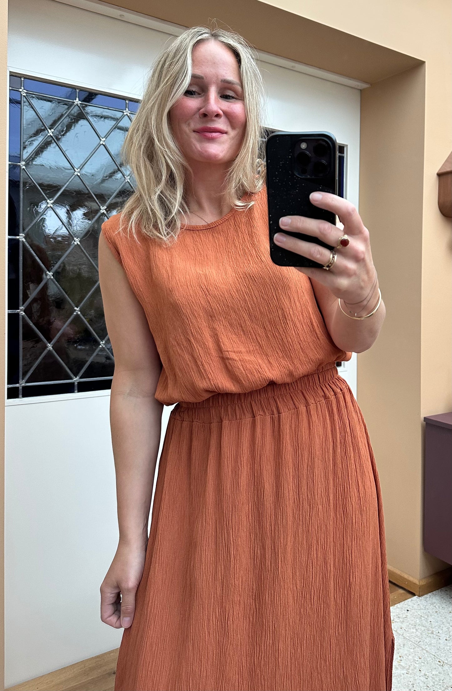 Fab - top en rok combinatie terra