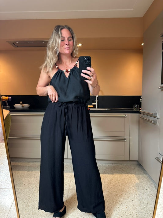 Esmee - zwarte luchtige broek