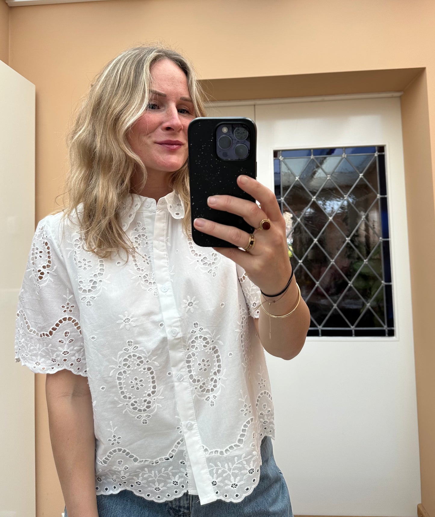 Dens - wit blousje embroidery