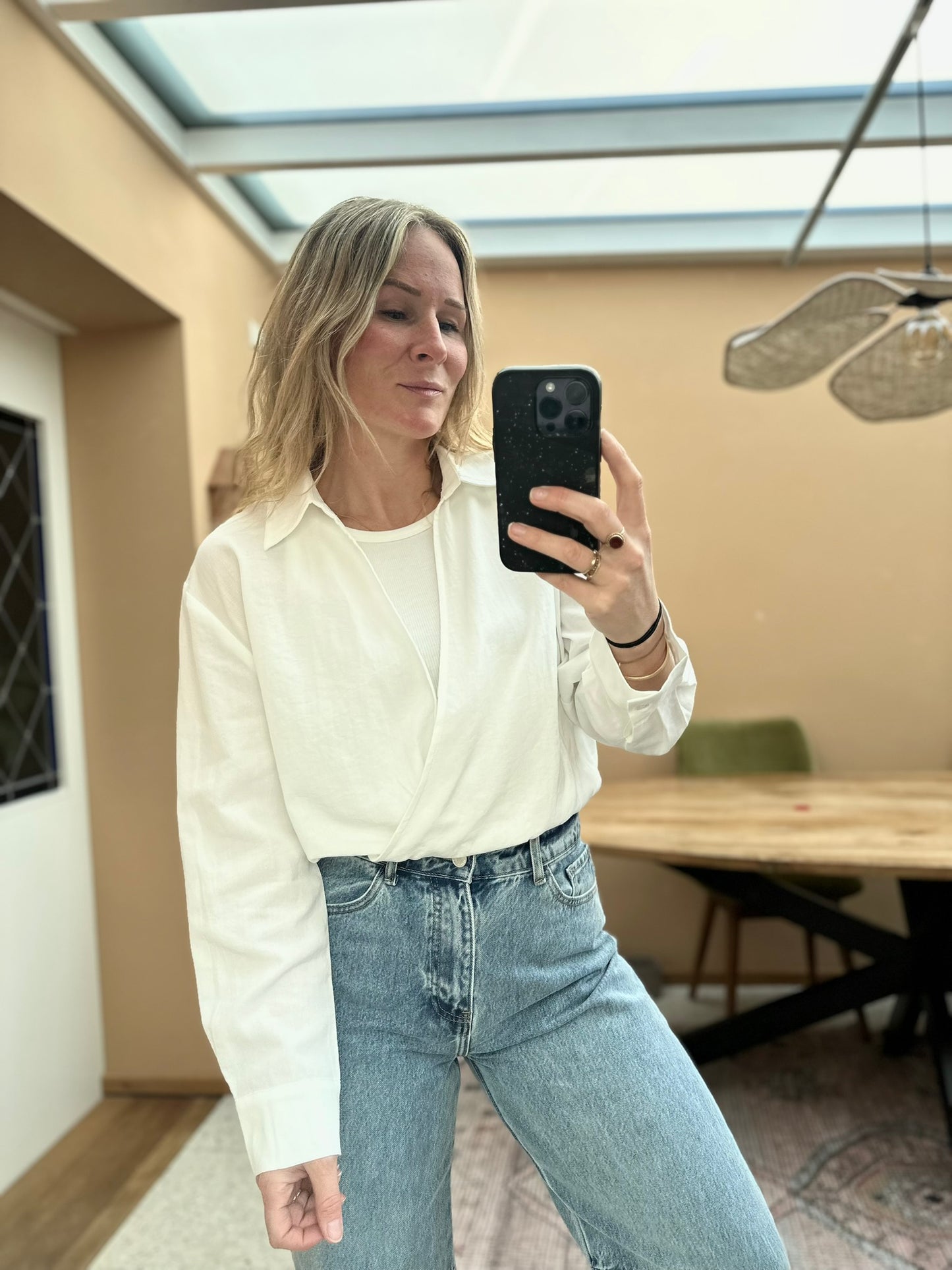 Dounya - witte blouse met topje