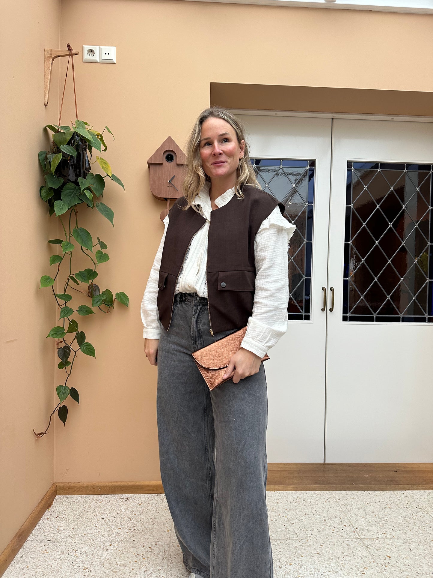 Alexa - Witte blouse met kant