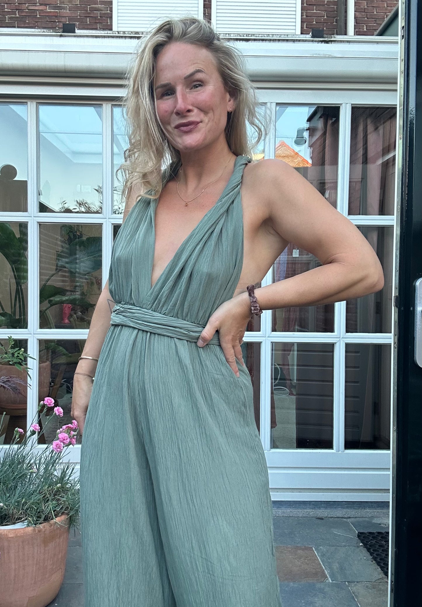 Farou - jumpsuit groen