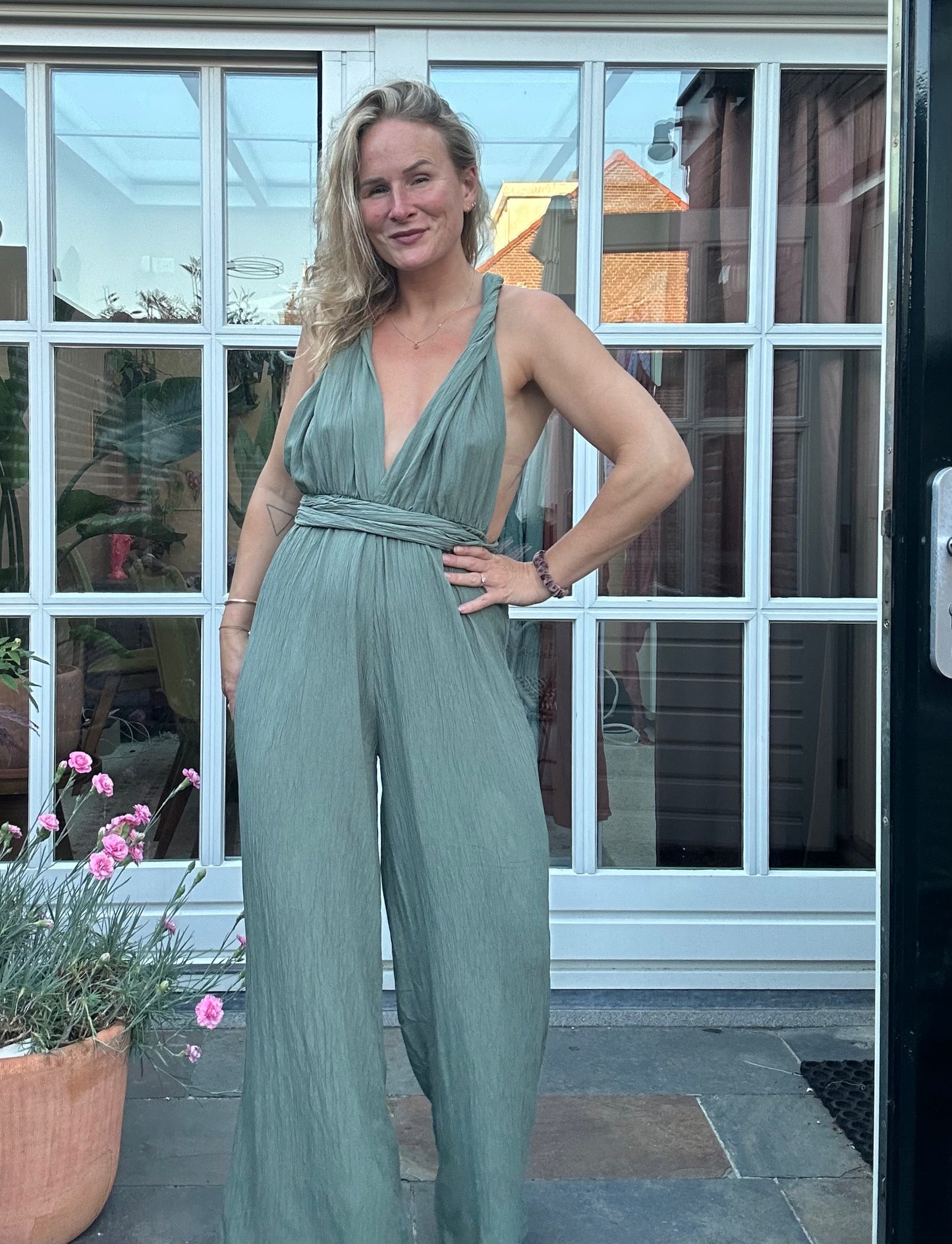 Farou - jumpsuit groen