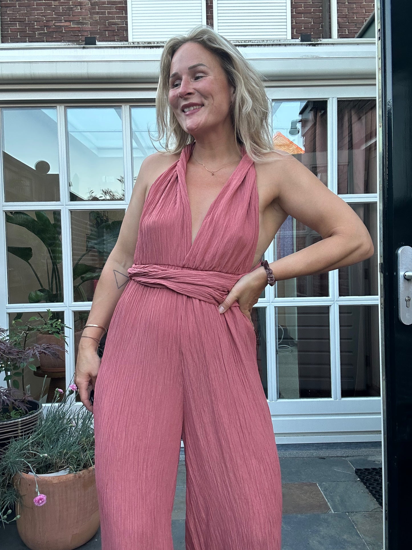 Farou - jumpsuit roze