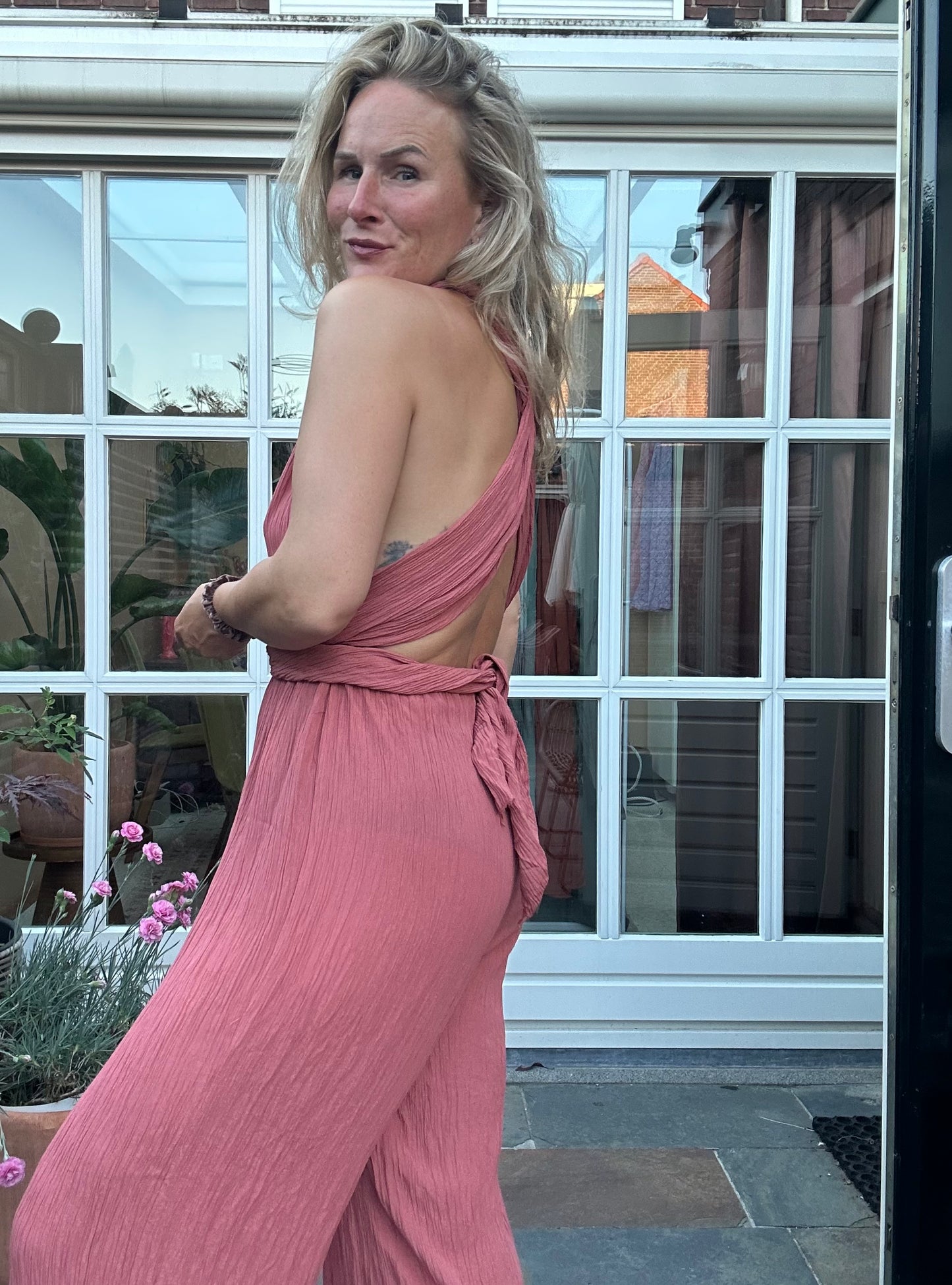 Farou - jumpsuit roze
