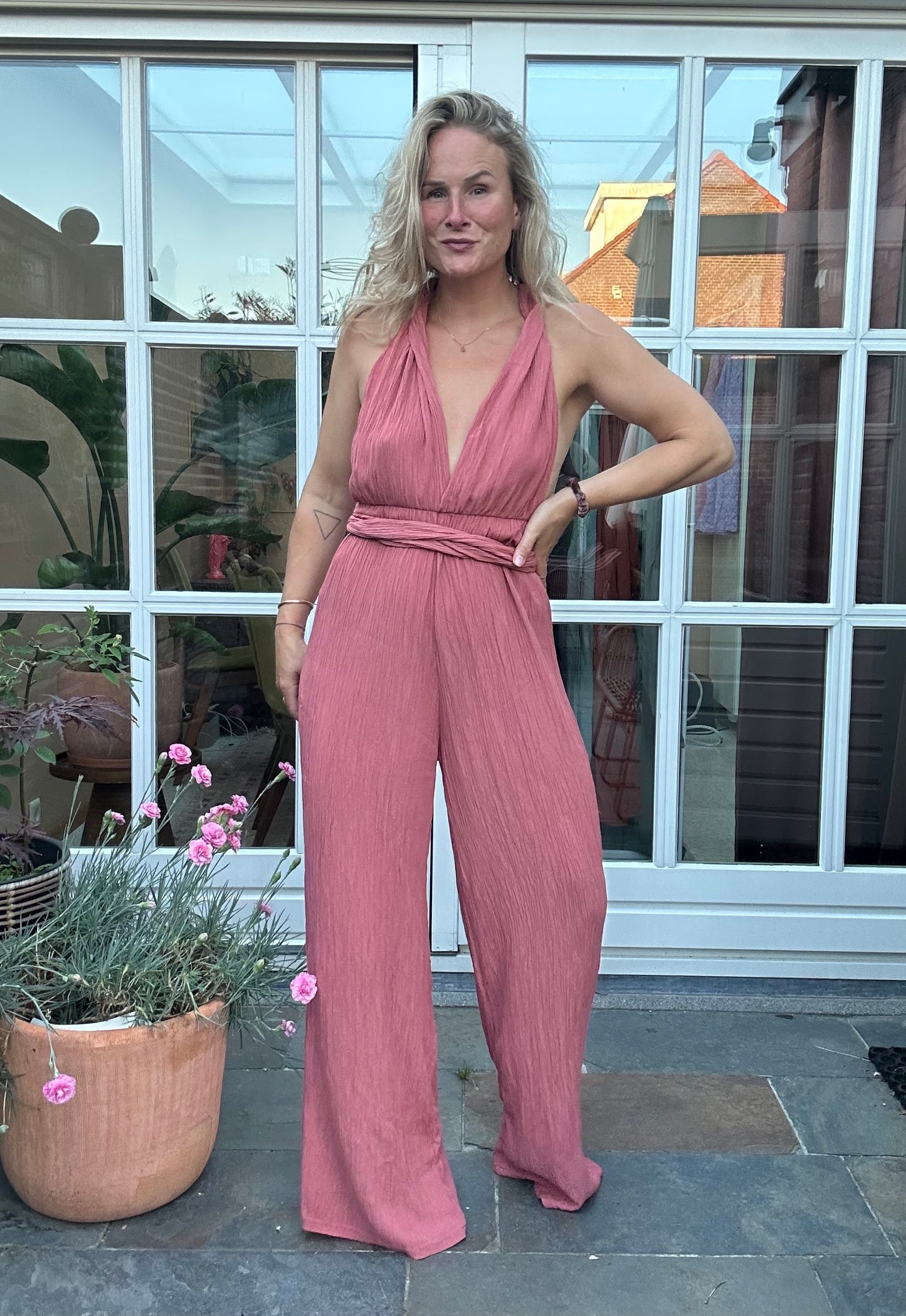 Farou - jumpsuit roze