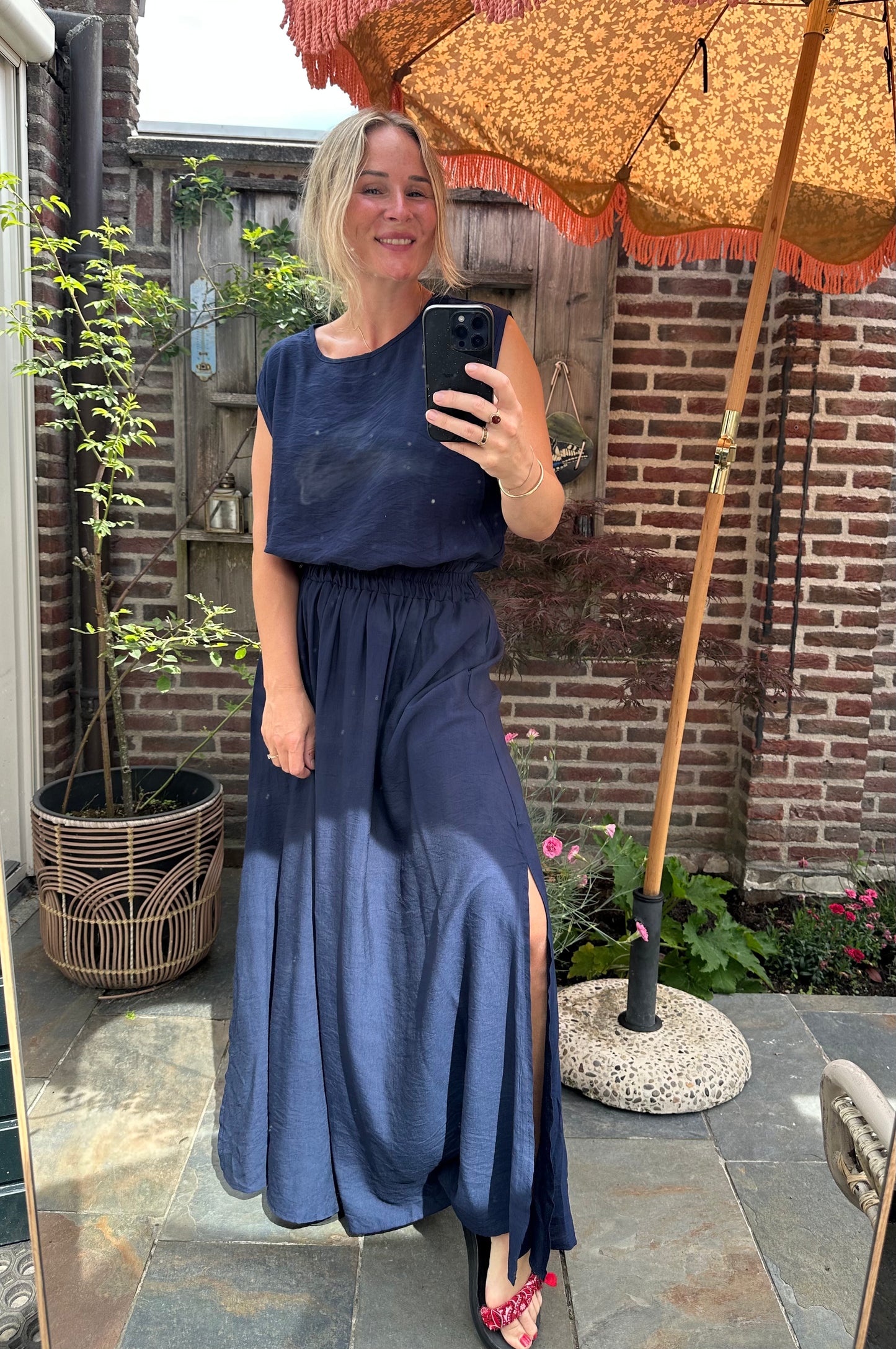 Fab - top en rok combinatie blauw