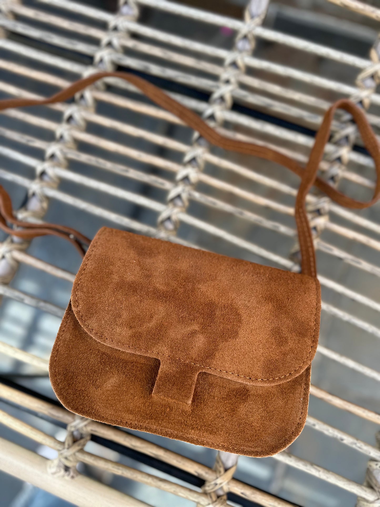 Flora - suède tas camel