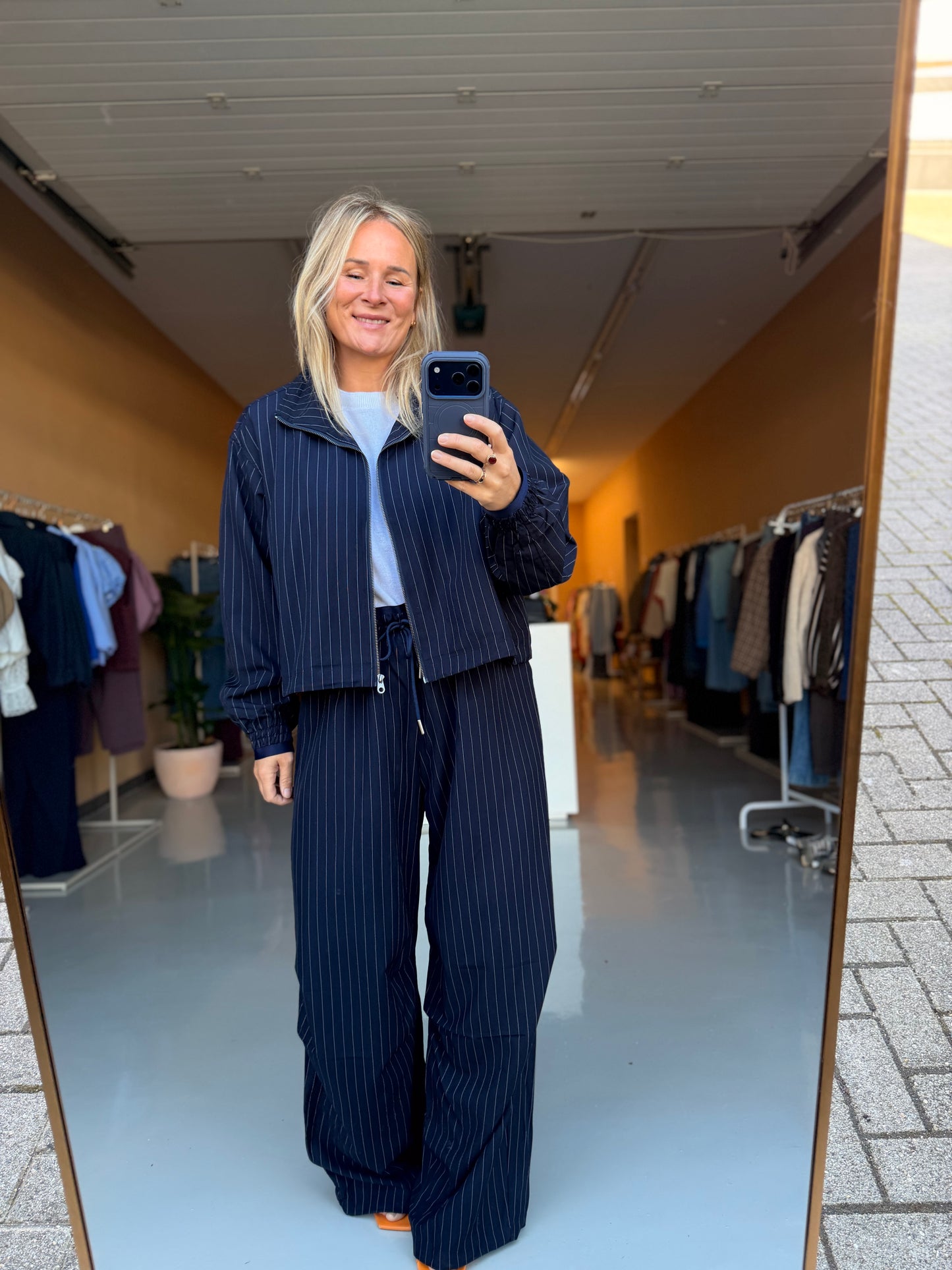 Kyra - strepen pantalon elastiek