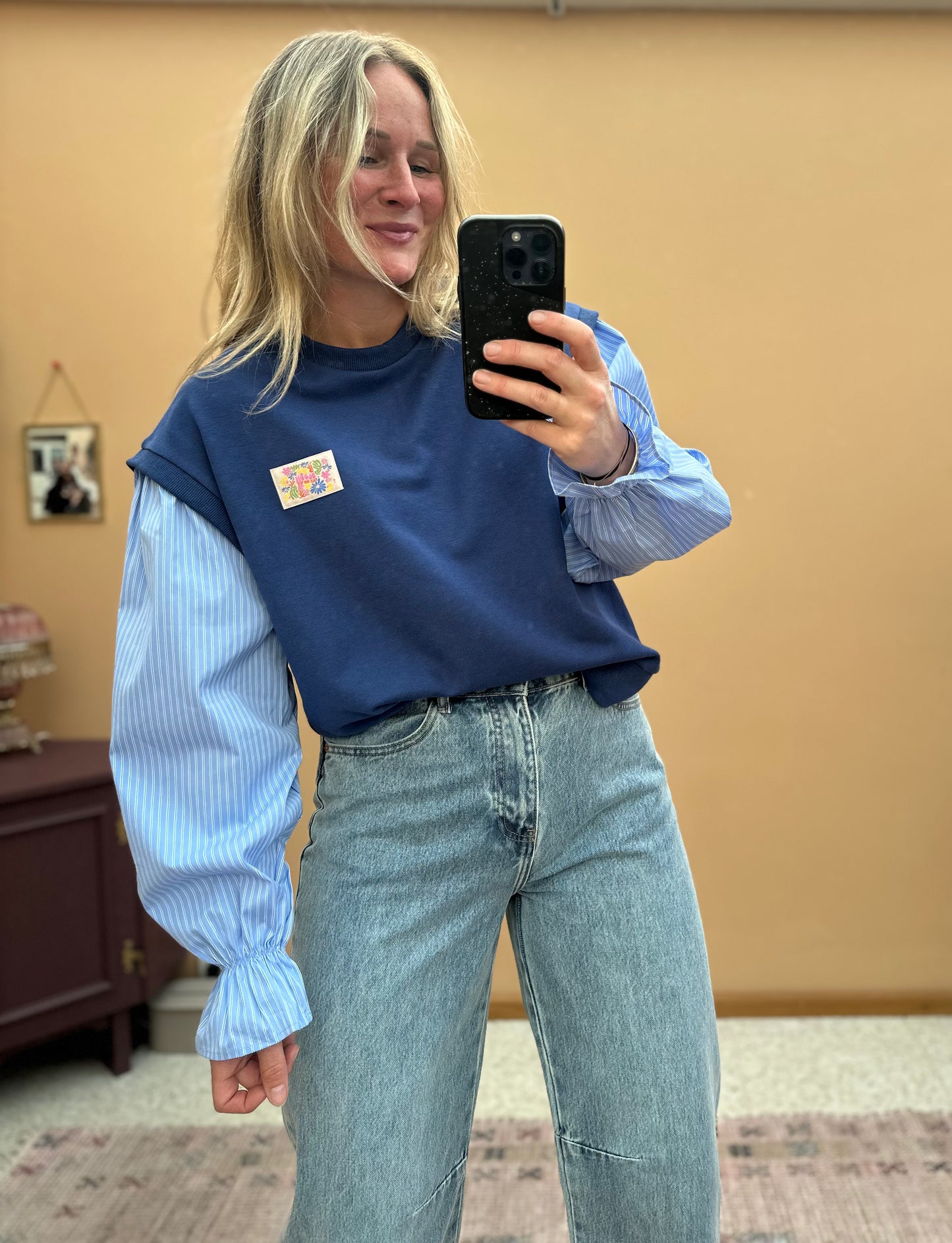 Earl - sweat spencer met blouse
