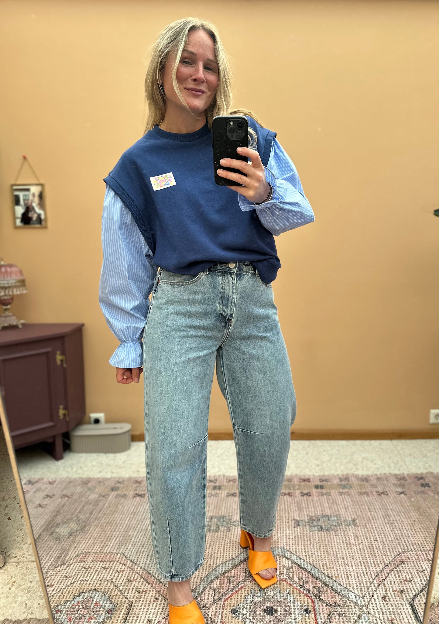 Earl - sweat spencer met blouse